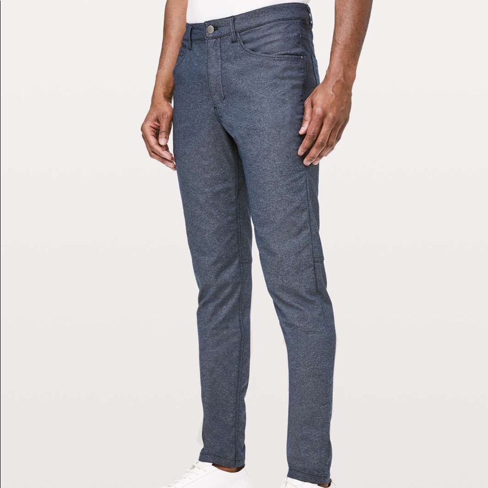 Lululemon ABC Pant Slim 28” *Tech Canvas Heathered Deep Navy